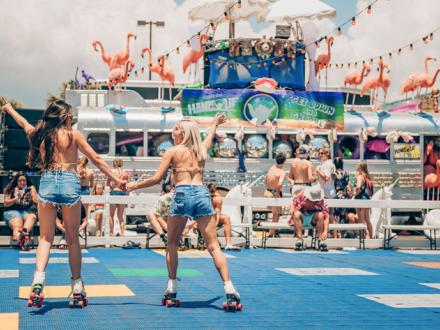 Roller Disco at Hangout Music Festival in Gulf Shores AL