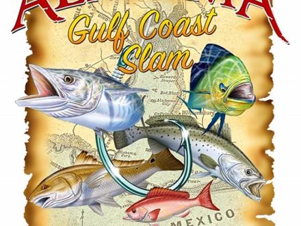 Alabama Grand Slam Fishing Contest Poster Orange Beach al
