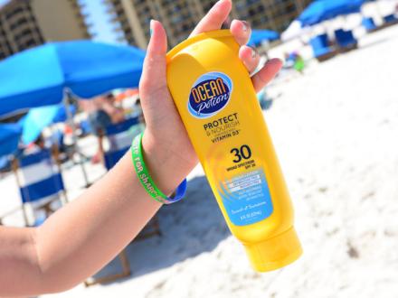 Sunscreen at Beach