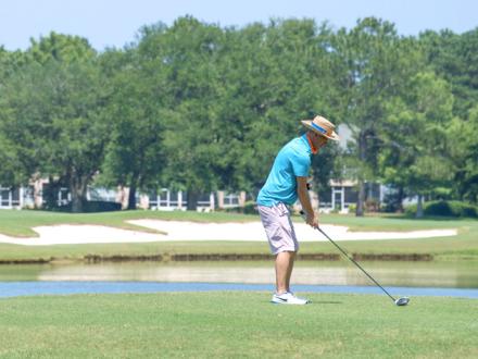 Golfer in Gulf Shores