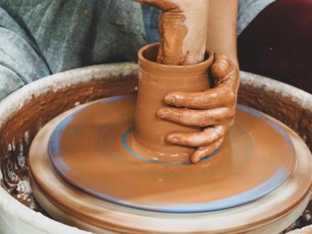 Pottery class at The Clay Studio in Orange Beach, AL
