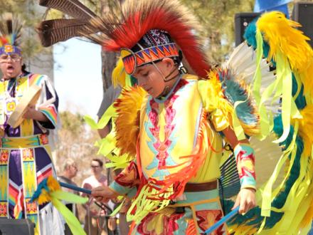 Native American Dancer at Ballyhoo Festival