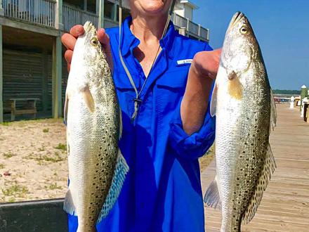 Catching Speckled Trout in Gulf Shores & Orange Beach