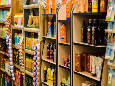 Sunscreen can be found at most shops in Gulf Shores, AL