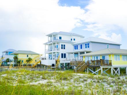 Houses along Alabama's beaches