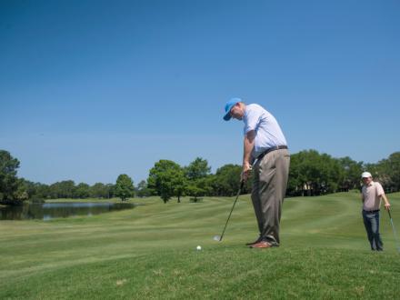 Golfers at Craft Farms in Gulf Shores, AL