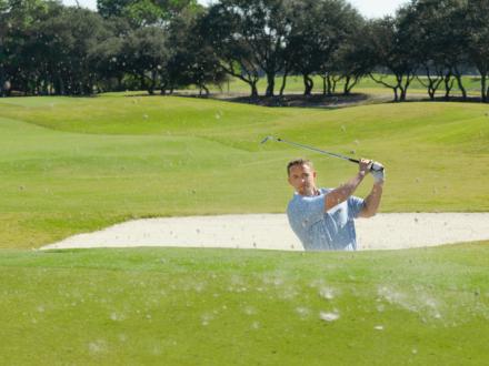 Golfer at Kiva Dunes in Gulf Shores, AL