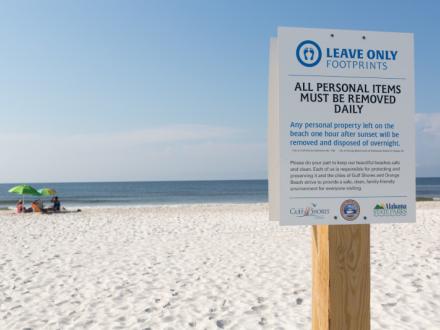 Leave Only Footprints on Alabama's beaches