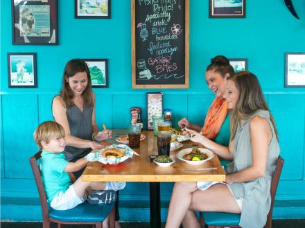 Family dining at the Original Oyster House in Gulf Shores, AL