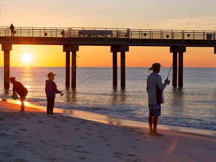 Family Surf Fishing in Orange Beach