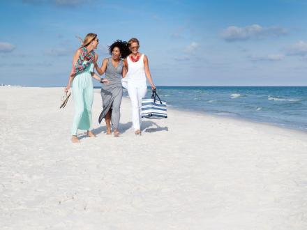 Girlfriends at the beach
