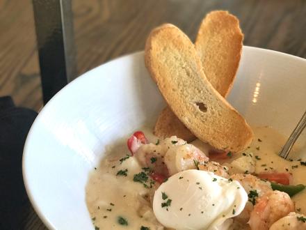 Shrimp and Grits at Brick & Spoon
