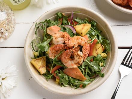 Shrimp Salad at Picnic Beach