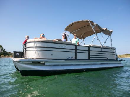 Pontoon Boat in Orange Beach