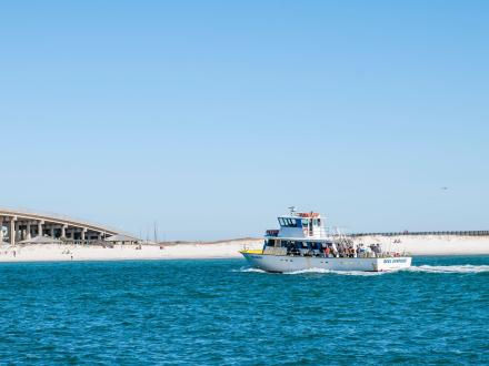 Boating at The Pass Orange Beach