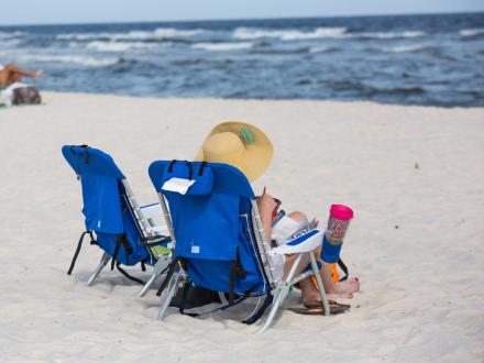 Beach Chairs on Gulf Shores Beach