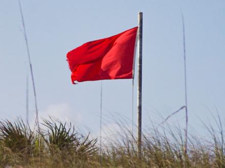 Red Beach Flag