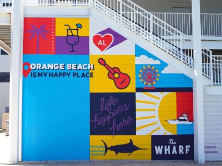 The Wharf Orange Beach Mural