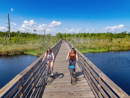 Biking in Gulf State Park