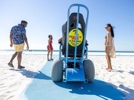 Beach wheelchair rentals in Gulf Shores