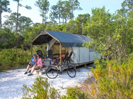 The Outpost Tent Camping in Gulf State Park