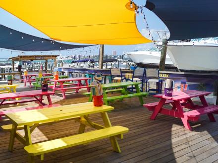 Tiki Bar at Sportsman Marina Orange Beach Waterfront Restaurant