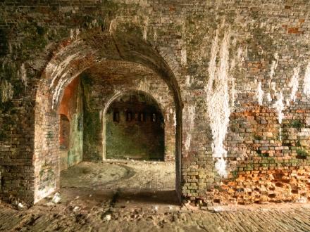 Tunnels inside Historic Fort Morgan