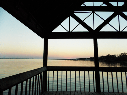 Sunrise at Orange Beach Waterfront Park Pier, best place to watch the sunrise in Orange Beach