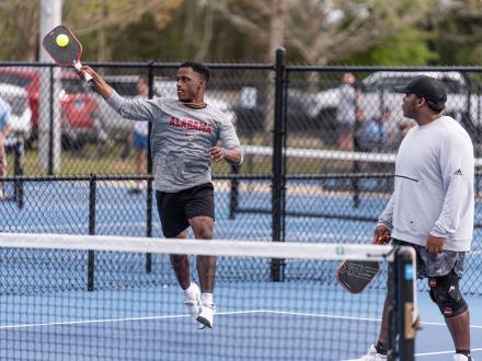 People playing pickleball at the Gulf Shores Sportxplex