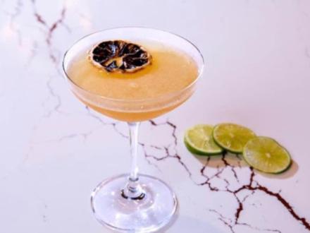 Handcrafted cocktail at the bar at 8 Reale Speakeasy in Orange Beach