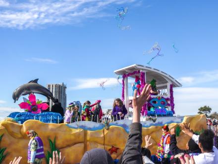 Gulf Shores Mardi Gras Parade floats