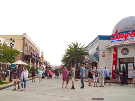 People shopping at Downtown OWA in Foley