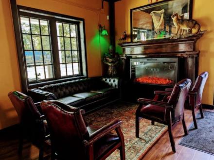 Couches and chairs inside Galway Irish Public House, a cozy bar in Gulf Shores
