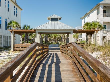A view of a boardwalk on Alabama's Beaches