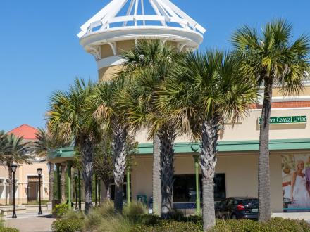 Exterior of a store at Pelican Place shopping center in Gulf Shores