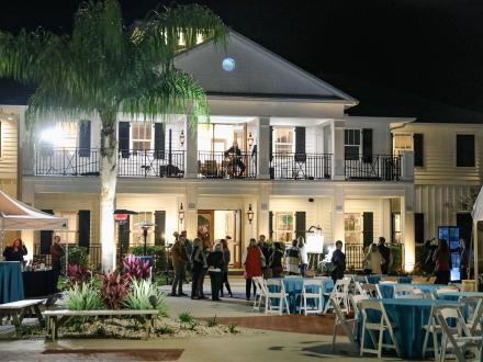 An event at the Coastal Arts Center waterfront venue in Orange Beach