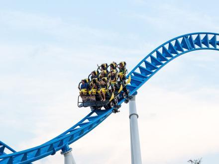 Rollercoaster at Tropic Falls Theme Park in Foley