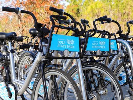 free bike rental inside Gulf State Park