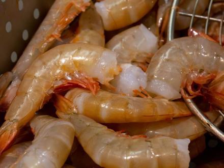 fresh, headless peel and eat shrimp