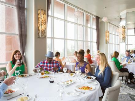 Voyagers fine dining restaurant at Perdido Beach Resort in Orange Beach