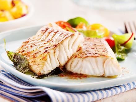 grilled fish plate