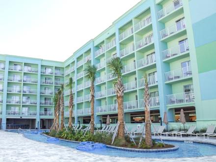 lazy river at Hilton Garden Inn beachfront hotel in Orange Beach