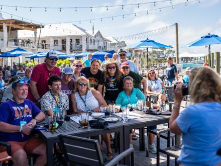 Snowbirds enjoying a meetup together