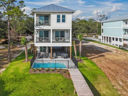 Wateroaks Surprise vacation home on Little Lagoon near Gulf Shores Golf Club
