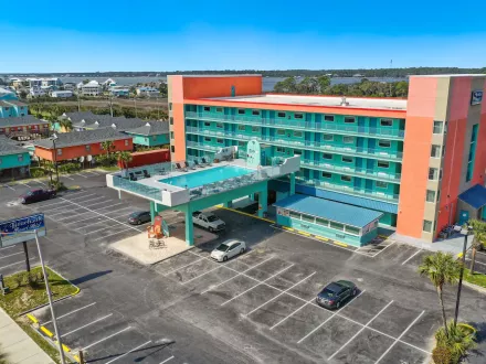 Aerial view of Beachside Resort Hotel in Gulf Shores