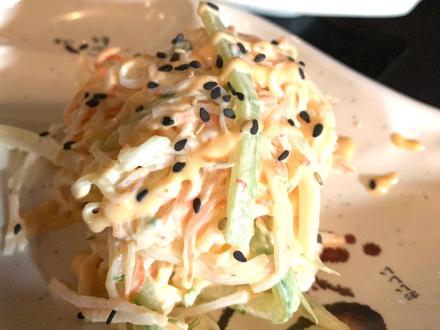 Crab salad at Big Fish sushi restaurant in Orange Beach