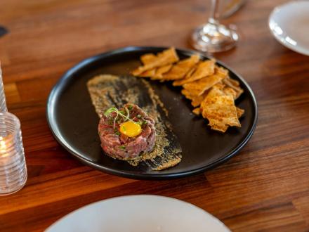 Food at Jesse's fine dining restaurant in Magnolia Springs