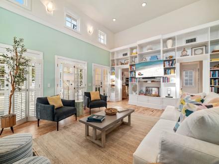 Cute and open living space in Beach Reads vacation home in Orange Beach