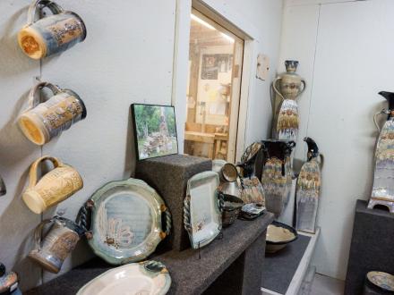 handmade pottery at sea oats studio art gallery in gulf shores