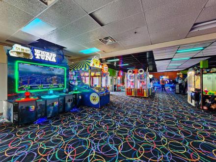 Arcade games at Arena the Next Level Arcade at The Wharf in Orange Beach